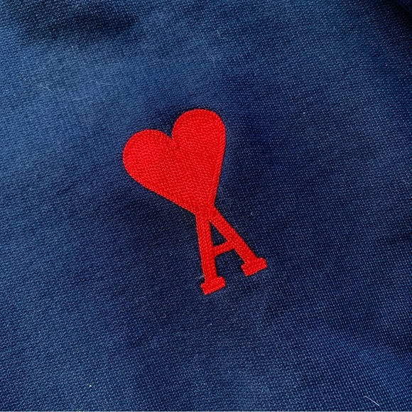 AMI Paris navy over size cœur sweater (crewneck) - Picture 4 of 4